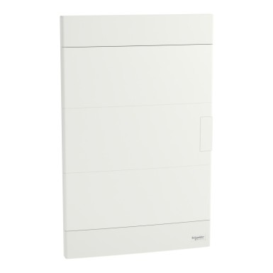 EZ9EUB312 - Modular enclosure, Easy9 EU, flush-mounted, 3x12 modules, 2 ground/neutral terminal strips, white door - Schneider Electric - Modular enclosure, Easy9 EU, flush-mounted, 3x12 modules, 2 ground/neutral terminal strips, white door - Schneider Electric - 0