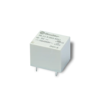 361190244011 - Miniature electromechanical relay; installation on a printed circuit board; format "Sugar Cube"; 1CO 10A; AGSNO2 contacts; Coil 24V DC; Waterproofing RTIII - Finder - Miniature electromechanical relay; installation on a printed circuit board; format "Sugar Cube"; 1CO 10A; AGSNO2 contacts; Coil 24V DC; Waterproofing RTIII - Finder - 0