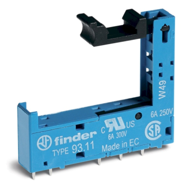 9311 - Socket for mounting on the board for 34.51, 34.81; Includes plastic clip - Finder - Socket for mounting on the board for 34.51, 34.81; Includes plastic clip - Finder - 0