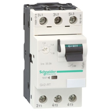 GV2RT03 - Motor circuit breaker,TeSys Deca,3P,0.25-0.4A,thermal magnetic,screw clamp terminals,toggle handle - Schneider Electric - Motor circuit breaker,TeSys Deca,3P,0.25-0.4A,thermal magnetic,screw clamp terminals,toggle handle - Schneider Electric - 0