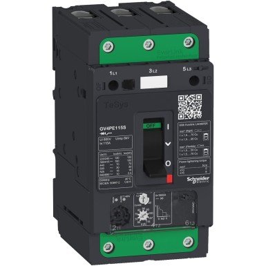 GV4PE02N - Motor circuit breaker, TeSys GV4, 3P, 2A, Icu 50kA, thermal magnetic, Everlink terminals - Schneider Electric - Motor circuit breaker, TeSys GV4, 3P, 2A, Icu 50kA, thermal magnetic, Everlink terminals - Schneider Electric - 0