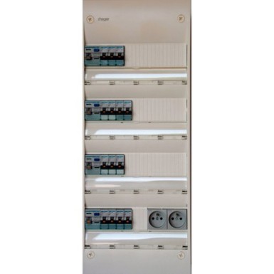 HAG13401 - Pre-wired switchboard - Gamma 13 modules 4 Rows - Ref: HAG13401 - Hager - Pre-wired switchboard - Gamma 13 modules 4 Rows - Ref: HAG13401 - Hager - 0