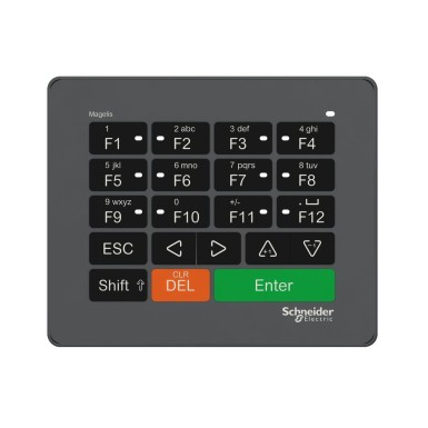 HMIZKB1 - USB keyboard 12 function keys with LEDs integrated alphanumeric input - Schneider Electric - USB keyboard 12 function keys with LEDs integrated alphanumeric input - Schneider Electric - 0