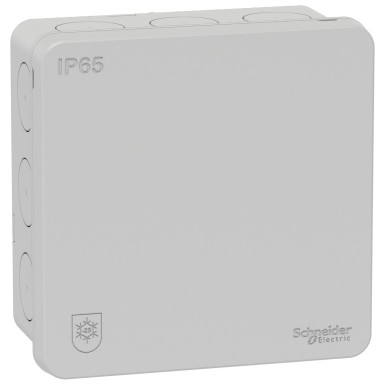 IMT35337 - Mureva ?? IP65 junc box ?? 14 membranes 87x87 mm ?? w/o terminal Light grey - Schneider Electric - Mureva ?? IP65 junc box ?? 14 membranes 87x87 mm ?? w/o terminal Light grey - Schneider Electric - 0