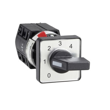 K10D004QCH - Cam stepping switch, Harmony K, Ш16 or 22mm, plastic, 1 poles,position 0, 4 steps+position 0, 30°, 10A, 30x30mm, marked 0/1/2/3/4 - Schneider Electric - Cam stepping switch, Harmony K, Ш16 or 22mm, plastic, 1 poles,position 0, 4 steps+position 0, 30°, 10A, 30x30mm, marked 0/1/2/3/4 - Schneider Electric - 0