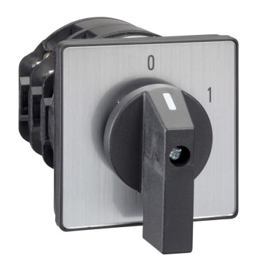 K150F003UP - Cam changeover switch, Harmony K, front mounting, plastic, 3 poles, position 0, 60°, 150A, 88x88mm, marked 1/0/2 - Schneider Electric - Cam changeover switch, Harmony K, front mounting, plastic, 3 poles, position 0, 60°, 150A, 88x88mm, marked 1/0/2 - Schneider Electric - 0