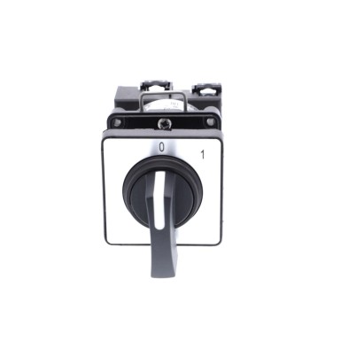 K1A001ACH - Cam switch, Harmony K, Ш 22mm, plastic, 1 pole, 2 positions, 45°, 12A, 45x45mm,metallic legend, marked 0/1, 35mm black handle - Schneider Electric - Cam switch, Harmony K, Ш 22mm, plastic, 1 pole, 2 positions, 45°, 12A, 45x45mm,metallic legend, marked 0/1, 35mm black handle - Schneider Electric - 1