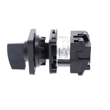 K1A001ACH - Cam switch, Harmony K, Ш 22mm, plastic, 1 pole, 2 positions, 45°, 12A, 45x45mm,metallic legend, marked 0/1, 35mm black handle - Schneider Electric - Cam switch, Harmony K, Ш 22mm, plastic, 1 pole, 2 positions, 45°, 12A, 45x45mm,metallic legend, marked 0/1, 35mm black handle - Schneider Electric - 3