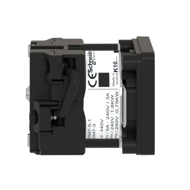 K1B001U - Harmony K1, K2, Body for changeover switch, 1 pole, with off position, 45° switching angle, 12 A, for Ш 22 mm - Schneider Electric - Harmony K1, K2, Body for changeover switch, 1 pole, with off position, 45° switching angle, 12 A, for Ш 22 mm - Schneider Electric - 6