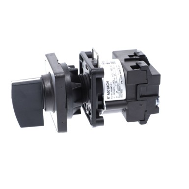 K1C003QCH - Cam stepping switch, Harmony K, Ш 22mm, plastic, 1 pole, 3 steps, position 0, 45°, 12A, 45x45mm,metallic legend, marked 0/1/2/3, 35mm black handle - Schneider Electric - Cam stepping switch, Harmony K, Ш 22mm, plastic, 1 pole, 3 steps, position 0, 45°, 12A, 45x45mm,metallic legend, marked 0/1/2/3, 35mm black handle - Schneider Electric - 2