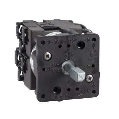 K1H005PL - Cam switch body for 2-speed motor switch, Harmony K, multifixing, plastic, 3 pole, with 0 position, 60°, positions 300° - 0° - 60°, 12A - Schneider Electric - Cam switch body for 2-speed motor switch, Harmony K, multifixing, plastic, 3 pole, with 0 position, 60°, positions 300° - 0° - 60°, 12A - Schneider Electric - 0