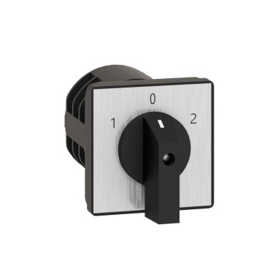 K30F003UP - Cam changeover switch, Harmony K, front mounting, plastic, 3 poles, position 0, 60°, 32A, 64x64mm, marked 1/0/2 - Schneider Electric - Cam changeover switch, Harmony K, front mounting, plastic, 3 poles, position 0, 60°, 32A, 64x64mm, marked 1/0/2 - Schneider Electric - 0