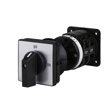 K50D002WP - Cam reversing switch, Harmony K, front mounting,plastic, 2 poles, position 0, 60°, 50A, 64x64mm, marked 1/0/2 - Schneider Electric - Cam reversing switch, Harmony K, front mounting,plastic, 2 poles, position 0, 60°, 50A, 64x64mm, marked 1/0/2 - Schneider Electric - 0