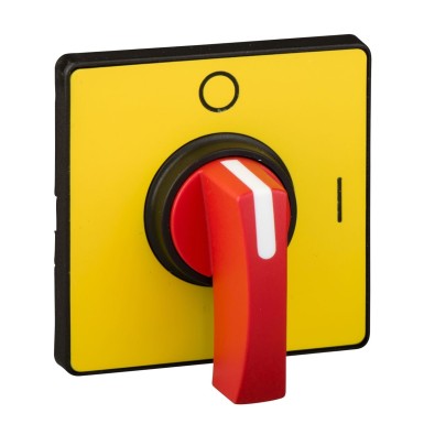 KCD1MH - Cam switch operating head, Harmony K, Ш 22mm, plastic, 60x60mm, yellow legend, red handle, 90° - Schneider Electric - Cam switch operating head, Harmony K, Ш 22mm, plastic, 60x60mm, yellow legend, red handle, 90° - Schneider Electric - 0