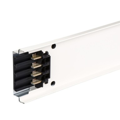 KNA100ED4303 - Straight distribution length, Canalis KN, standard, aluminium, 100A, 3L+N+PE, fixed length 3m, 3 outlets, RAL9001 - Schneider Electric - Straight distribution length, Canalis KN, standard, aluminium, 100A, 3L+N+PE, fixed length 3m, 3 outlets, RAL9001 - Schneider Electric - 0