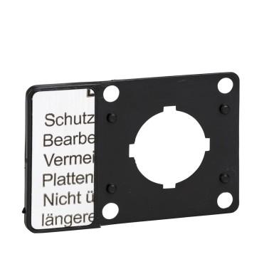 KZ13 - Harmony K, Legend holder for cam switch, with blank legend, for head with 45x45mm front plate - Schneider Electric - Harmony K, Legend holder for cam switch, with blank legend, for head with 45x45mm front plate - Schneider Electric - 0