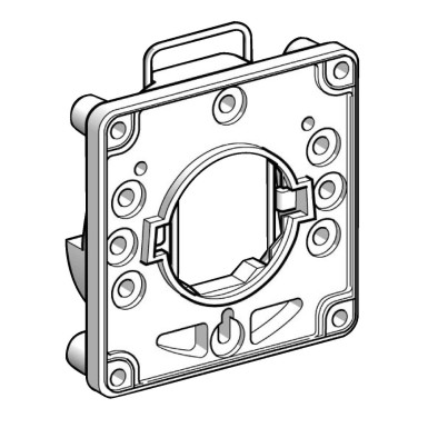 KZ140 - Plate for cam switch body ? 22 mm hole, front mounting, clipin body - Schneider Electric - Plate for cam switch body ? 22 mm hole, front mounting, clipin body - Schneider Electric - 0