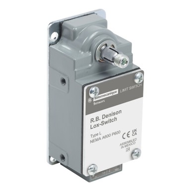 L525WDL2M57 - Telemecanique - Limit switch, L525, L100/300, 600 V 12amp type l +options