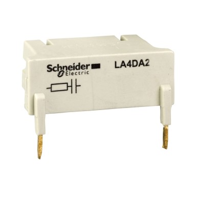 LA4DA2G - TeSys D suppressor module RC circuit 50...127 V AC - Schneider Electric - TeSys D suppressor module RC circuit 50...127 V AC - Schneider Electric - 0