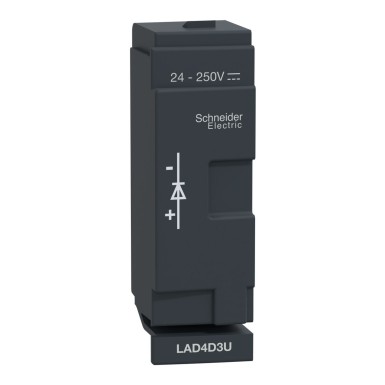 LAD4D3U - D40A to D65A Diode 24250VDC Suppressor - Schneider Electric - D40A to D65A Diode 24250VDC Suppressor - Schneider Electric - 0