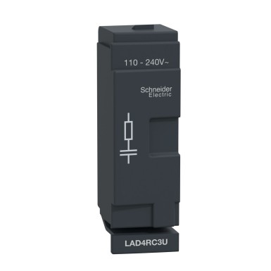 LAD4RC3U - TeSys D - interference suppression module - RC circuit - 110..240Vac - Schneider Electric - TeSys D - interference suppression module - RC circuit - 110..240Vac - Schneider Electric - 0