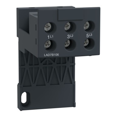 LAD7B106 - TeSys LAD7 - terminal block for 35mm rail - for LRD01.35 and LR3D01..D35 - Schneider Electric - TeSys LAD7 - terminal block for 35mm rail - for LRD01.35 and LR3D01..D35 - Schneider Electric - 0