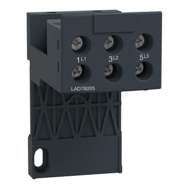 LAD7B205 - Adapter terminal block, TeSys Deca, for separate mounting of LRD04L-D32L LR3D04L-D32L LR9D01-D32 - Schneider Electric - Adapter terminal block, TeSys Deca, for separate mounting of LRD04L-D32L LR3D04L-D32L LR9D01-D32 - Schneider Electric - 0