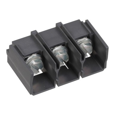 LAD96566 - Terminal block, TeSys Deca, ringlugs screw terminals, 3P, for contactors LC1D40AD80A - Schneider Electric - Terminal block, TeSys Deca, ringlugs screw terminals, 3P, for contactors LC1D40AD80A - Schneider Electric - 0