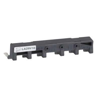 LAD9V10 - Set of power connections, parallel busbar, for 3P reversing contactors assembly, LC1D09D38 lugs term - Schneider Electric - Set of power connections, parallel busbar, for 3P reversing contactors assembly, LC1D09D38 lugs term - Schneider Electric - 0