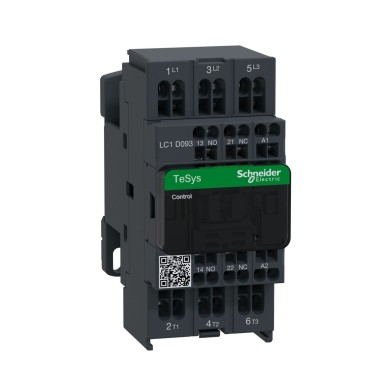 LC1D093F7 - Contactor, TeSys Deca, 3P(3 NO), AC-3/AC-3e, 0 to 440V, 9A, 110VAC 50/60Hz coil, spring - Schneider Electric - Contactor, TeSys Deca, 3P(3 NO), AC-3/AC-3e, 0 to 440V, 9A, 110VAC 50/60Hz coil, spring - Schneider Electric - 0