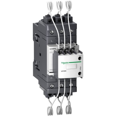 LC1DTKV7 - Capacitor contactor, TeSys Deca, 40 kVAR at 400 V/50 Hz, coil 400 V AC 50/60 Hz - Schneider Electric - Capacitor contactor, TeSys Deca, 40 kVAR at 400 V/50 Hz, coil 400 V AC 50/60 Hz - Schneider Electric - 0