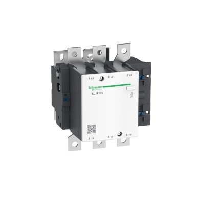 LC1F115 - contactor, TeSys F, 3P(3NO), AC-3, <=440V 115A, with coil LX9: 24...600V AC 40/400Hz, LX4: 24...460V DC, LXE: 100...250V AC 50/60Hz or 100…380V DC - Schneider Electric - contactor, TeSys F, 3P(3NO), AC-3, <=440V 115A, with coil LX9: 24...600V AC 40/400Hz, LX4: 24...460V DC, LXE: 100...250V AC 50/60Hz or 100…380V DC - Schneider Electric - 0