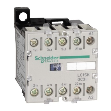 LC1SKGC301P7 - TeSys SK mini contactor 3P (3 NO) AC3 690 V 9 A 230 V AC coil - Schneider Electric - TeSys SK mini contactor 3P (3 NO) AC3 690 V 9 A 230 V AC coil - Schneider Electric - 0