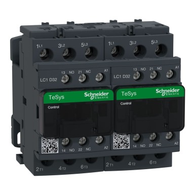 LC2D32F7 - TeSys Deca reversing contactor 3P(3 NO) AC3 <= 440 V 32 A 110 V AC coil - Schneider Electric - TeSys Deca reversing contactor 3P(3 NO) AC3 <= 440 V 32 A 110 V AC coil - Schneider Electric - 0