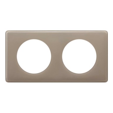 066612 - 2 GANG PLATE PEBBLE - Legrand - 2 GANG PLATE PEBBLE - Legrand - 0