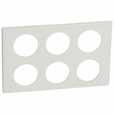 068609 - Céliane plate - Lacquered - 2 x 3 stations - Legrand - Céliane plate - Lacquered - 2 x 3 stations - Legrand - 0