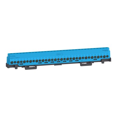 LGYT2A32 - Terminal block set, Linergy, 32 holes, 16x16 mm² + 16x10 mm², for ground or neutral connection - Schneider Electric - Terminal block set, Linergy, 32 holes, 16x16 mm² + 16x10 mm², for ground or neutral connection - Schneider Electric - 1