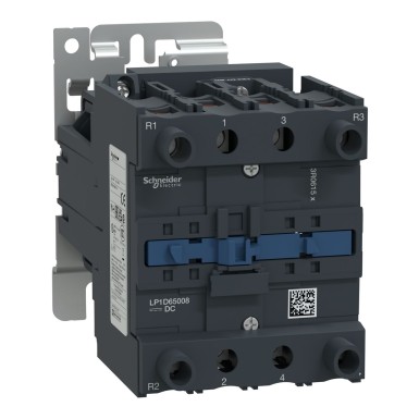 LP1D65008BD - TeSys LP1D - contactor - 4P (2NO+2O) - AC-1 440V - 80A - 24Vdc coil - Schneider Electric - TeSys LP1D - contactor - 4P (2NO+2O) - AC-1 440V - 80A - 24Vdc coil - Schneider Electric - 0