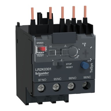 LR2K0301 - TeSys K differential thermal overload relays 0.11...0.16 A class 10A - Schneider Electric - TeSys K differential thermal overload relays 0.11...0.16 A class 10A - Schneider Electric - 0