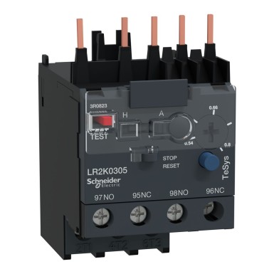 LR2K0305 - TeSys K differential thermal overload relays 0.54...0.8 A class 10A - Schneider Electric - TeSys K differential thermal overload relays 0.54...0.8 A class 10A - Schneider Electric - 0