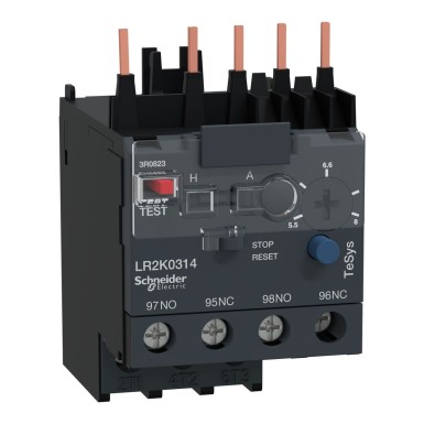 LR2K0314 - TeSys LR - motor thermal protection relay - 5.5..8A - class 10A - Schneider Electric - TeSys LR - motor thermal protection relay - 5.5..8A - class 10A - Schneider Electric - 0