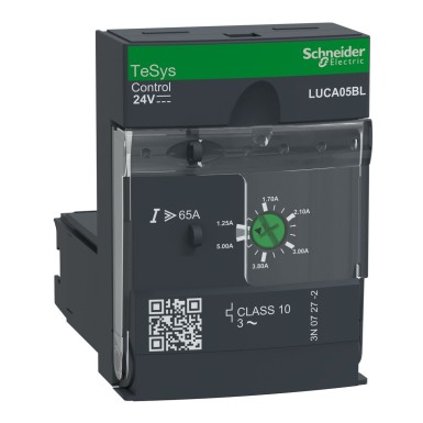 LUCA05BL - Standard control unit, TeSys Ultra, 3P, 1.25 to 5A, 690VAC, thermal magnetic protection, class 10, 24VDC coil - Schneider Electric - Standard control unit, TeSys Ultra, 3P, 1.25 to 5A, 690VAC, thermal magnetic protection, class 10, 24VDC coil - Schneider Electric - 0