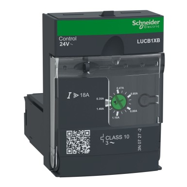 LUCB1XB - Advanced control unit, TeSys Ultra, 3P, 0.35 to 1.4A, 690VAC, protection & diagnostic, class 10, 24VAC coil - Schneider Electric - Advanced control unit, TeSys Ultra, 3P, 0.35 to 1.4A, 690VAC, protection & diagnostic, class 10, 24VAC coil - Schneider Electric - 0