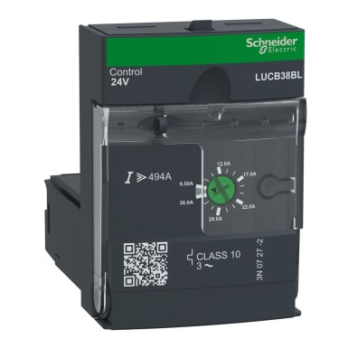 LUCB38BL - Advanced control unit, TeSys Ultra, 9.538A, 3P motors, protection & diagnostic, class 10, coil 24V D - Schneider Electric - Advanced control unit, TeSys Ultra, 9.538A, 3P motors, protection & diagnostic, class 10, coil 24V D - Schneider Electric - 0