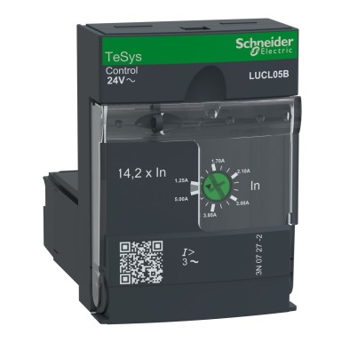 LUCL05B - Standard control unit, TeSys Ultra, 1.255A, 3P motors, magnetic protection, coil 24V AC - Schneider Electric - Standard control unit, TeSys Ultra, 1.255A, 3P motors, magnetic protection, coil 24V AC - Schneider Electric - 0