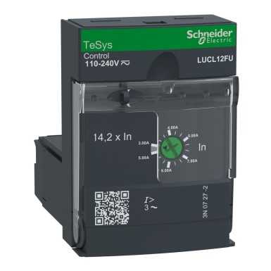 LUCL12FU - Standard control unit, TeSys Ultra, 3P, 3 to 12A, 690VAC, magnetic protection, 110 to 240VAC/DC coil - Schneider Electric - Standard control unit, TeSys Ultra, 3P, 3 to 12A, 690VAC, magnetic protection, 110 to 240VAC/DC coil - Schneider Electric - 0