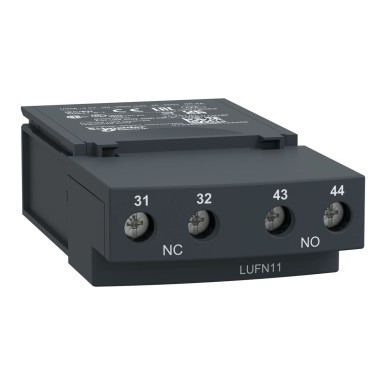 LUFN11 - Auxiliary contacts, TeSys Ultra, 1NO + 1NC, 250VAC/DC, Power pole status, screw terminal - Schneider Electric - Auxiliary contacts, TeSys Ultra, 1NO + 1NC, 250VAC/DC, Power pole status, screw terminal - Schneider Electric - 0