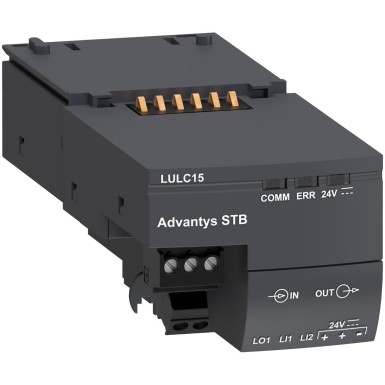 LULC15 - Communication module, TeSys Ultra, 24VDC, 0 to 500mA, Advantys STB, front side - Schneider Electric - Communication module, TeSys Ultra, 24VDC, 0 to 500mA, Advantys STB, front side - Schneider Electric - 0