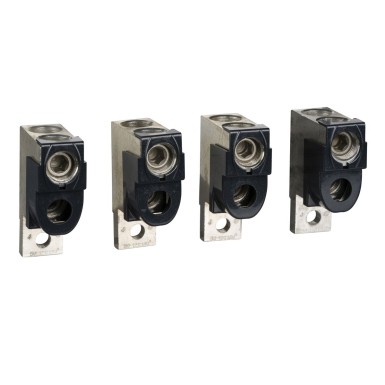 LV429219 - Aluminium bare cable connectors, ComPacT NSX, for 2 cables 50mmІ to 120mmІ, 250A, set of 4 parts - Schneider Electric - Aluminium bare cable connectors, ComPacT NSX, for 2 cables 50mmІ to 120mmІ, 250A, set of 4 parts - Schneider Electric - 0