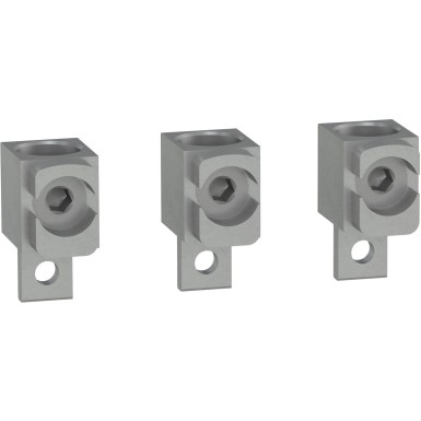 LV429244 - Aluminium bare cable connectors, ComPact NSX, for 1 cable 120 mmІ to 240 mmІ, 250 A, set of 3 parts - Schneider Electric - Aluminium bare cable connectors, ComPact NSX, for 1 cable 120 mmІ to 240 mmІ, 250 A, set of 3 parts - Schneider Electric - 0